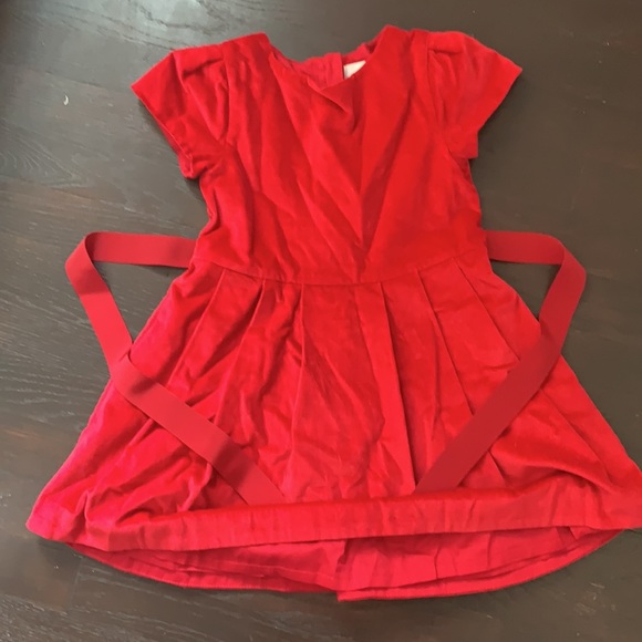 jacadi red velvet dress Baby Girl Christmas Velvet Dress in Rouge
